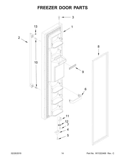FREEZER DOOR PARTS