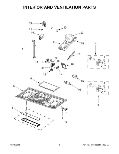 INTERIOR AND VENTILATION PARTS
