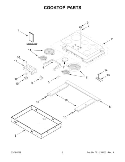 COOKTOP PARTS