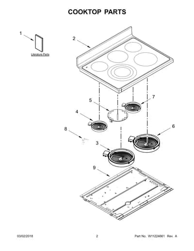 COOKTOP PARTS
