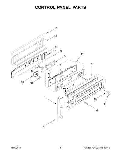 CONTROL PANEL PARTS