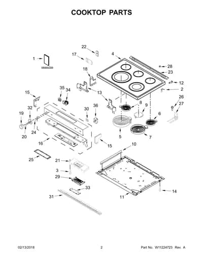 COOKTOP PARTS