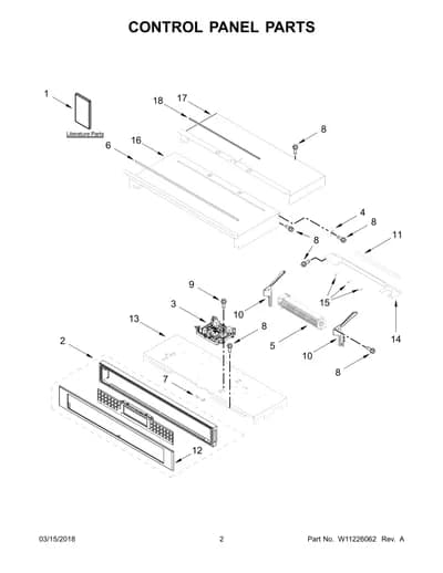 CONTROL PANEL PARTS