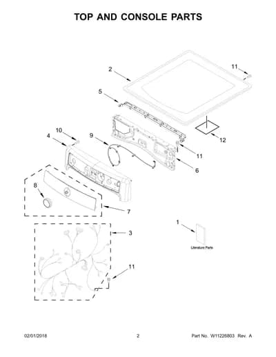 TOP AND CONSOLE PARTS