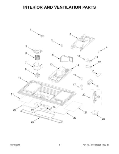 INTERIOR AND VENTILATION PARTS