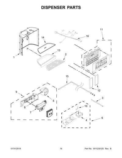DISPENSER PARTS