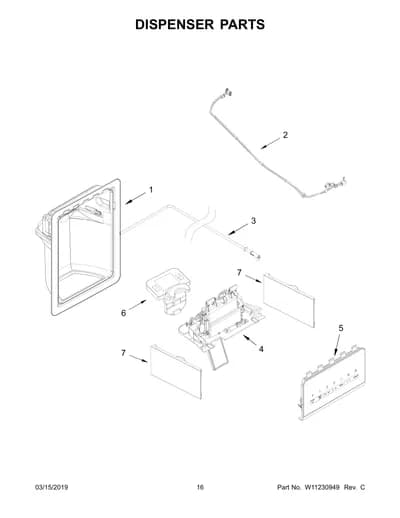 DISPENSER PARTS