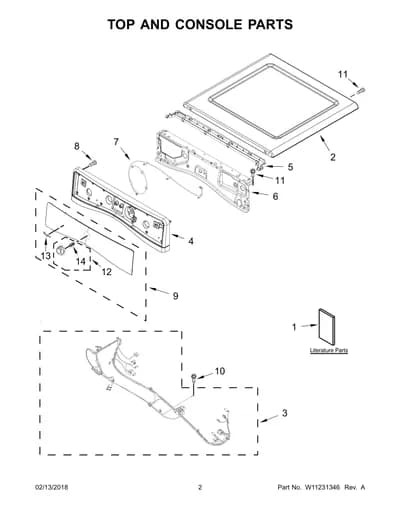TOP AND CONSOLE PARTS