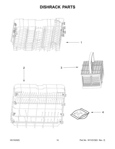 DISHRACK PARTS