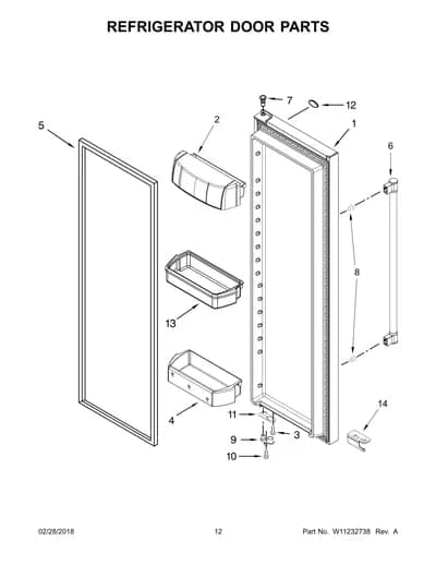 REFRIGERATOR DOOR PARTS