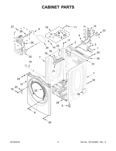 CABINET PARTS