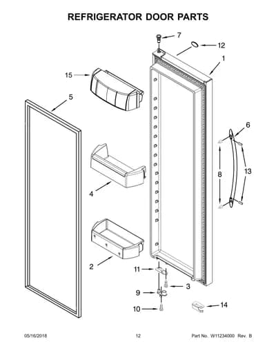 REFRIGERATOR DOOR PARTS