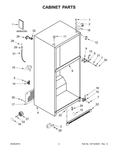 CABINET PARTS