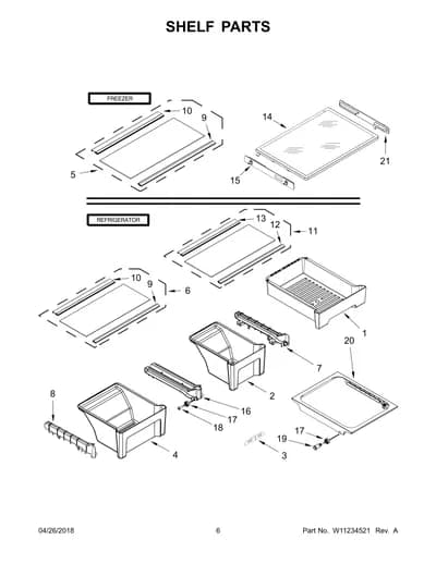 SHELF PARTS