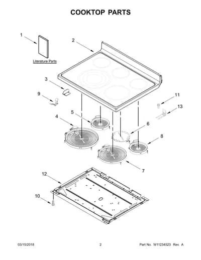 COOKTOP PARTS