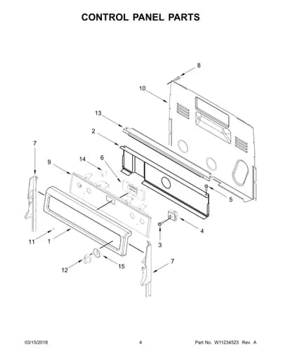 CONTROL PANEL PARTS