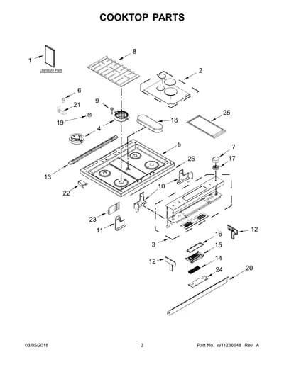 COOKTOP PARTS