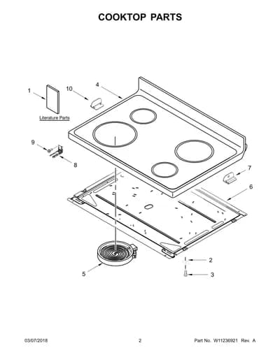 COOKTOP PARTS