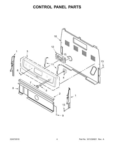 CONTROL PANEL PARTS