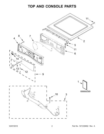 TOP AND CONSOLE PARTS