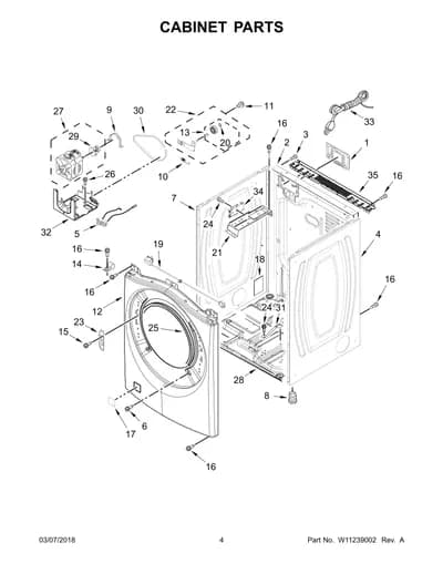 CABINET PARTS