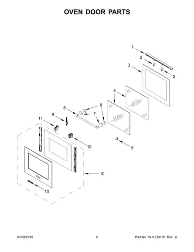 OVEN DOOR PARTS