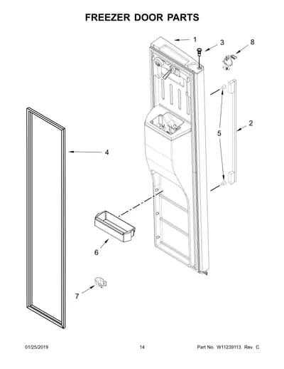 FREEZER DOOR PARTS