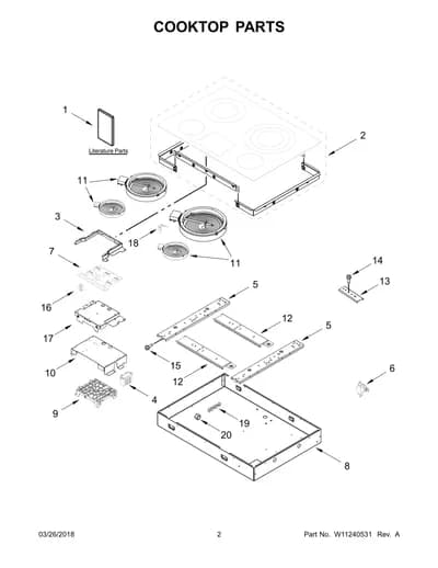 COOKTOP PARTS