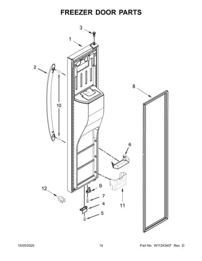 FREEZER DOOR PARTS