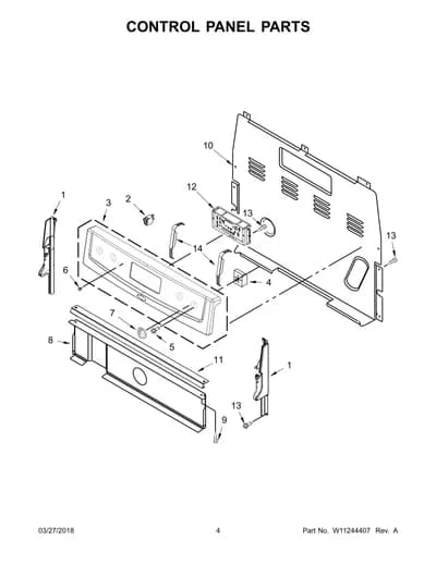CONTROL PANEL PARTS