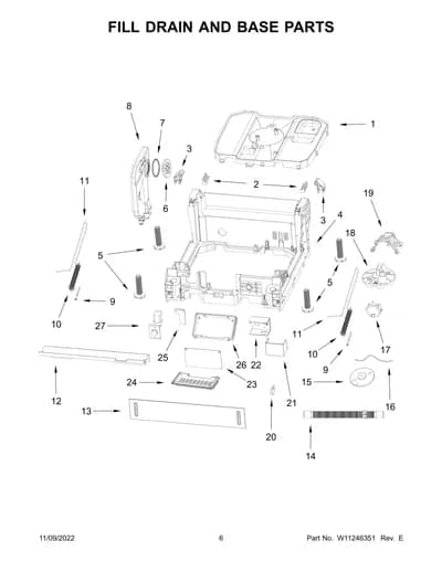 FILL DRAIN AND BASE PARTS
