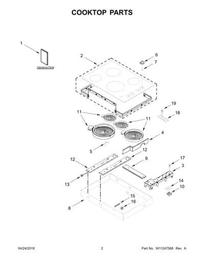 COOKTOP PARTS