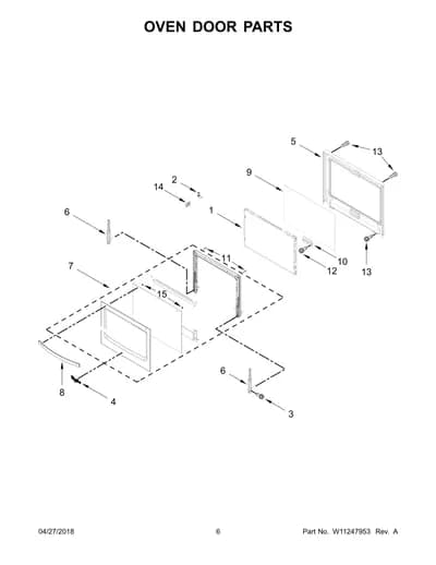 OVEN DOOR PARTS
