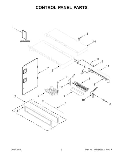 CONTROL PANEL PARTS