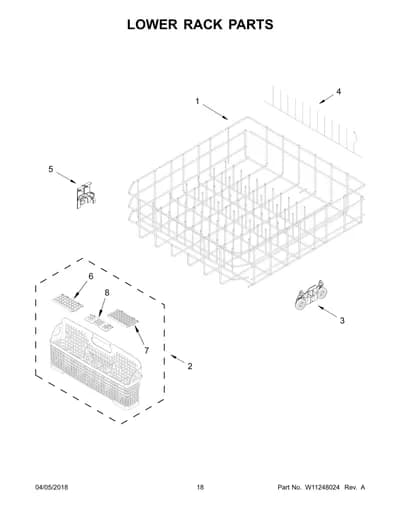 LOWER RACK PARTS