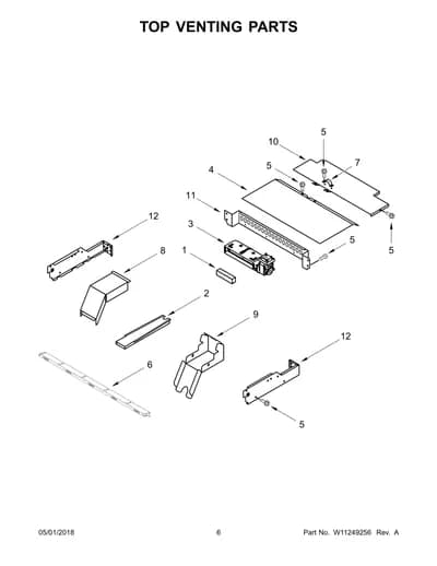 TOP VENTING PARTS