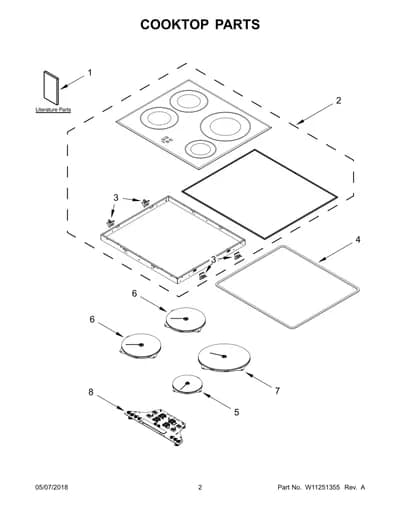 COOKTOP PARTS