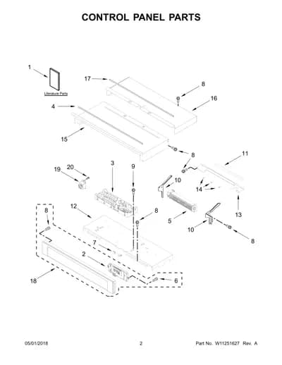 CONTROL PANEL PARTS