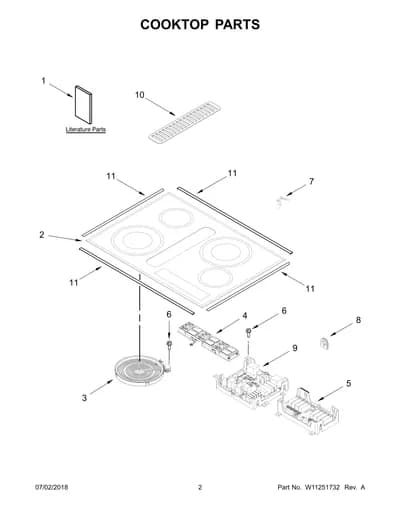 COOKTOP PARTS