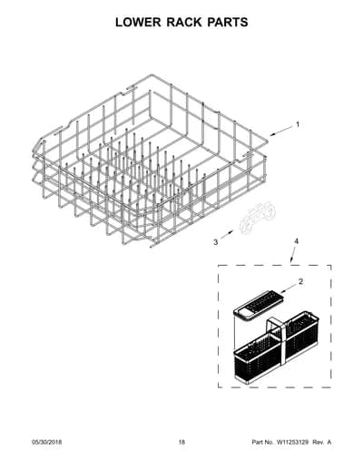 LOWER RACK PARTS