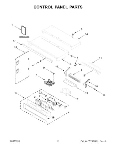 CONTROL PANEL PARTS