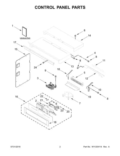 CONTROL PANEL PARTS