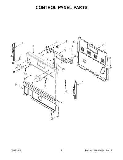 CONTROL PANEL PARTS