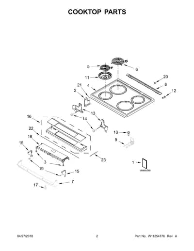 COOKTOP PARTS