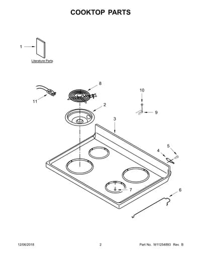 COOKTOP PARTS