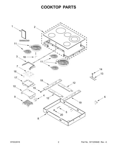 COOKTOP PARTS