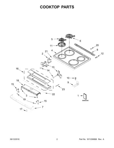 COOKTOP PARTS