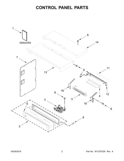 CONTROL PANEL PARTS