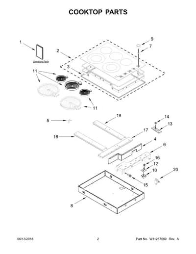 COOKTOP PARTS