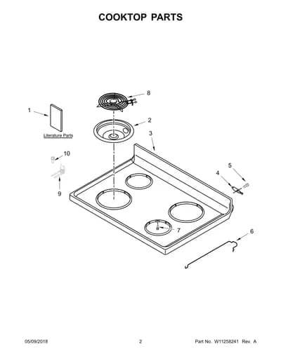 COOKTOP PARTS